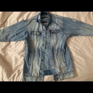 Oversized jeans jacket